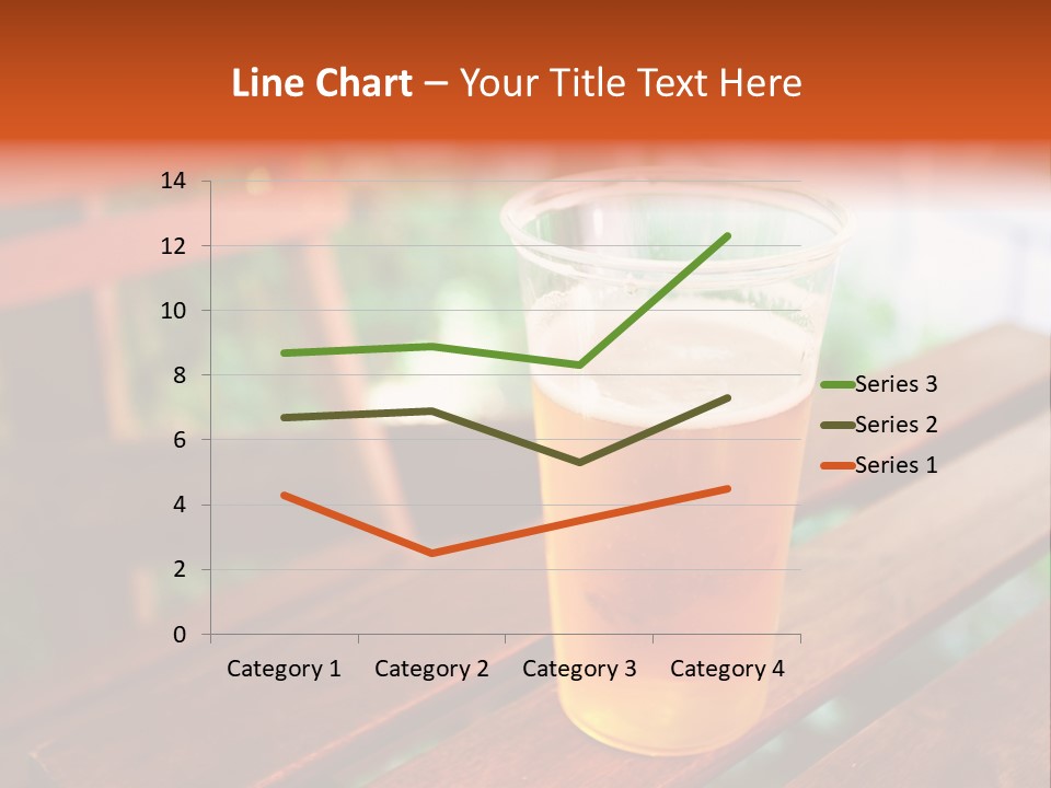 A Glass Of Beer Sitting On Top Of A Wooden Table PowerPoint Template