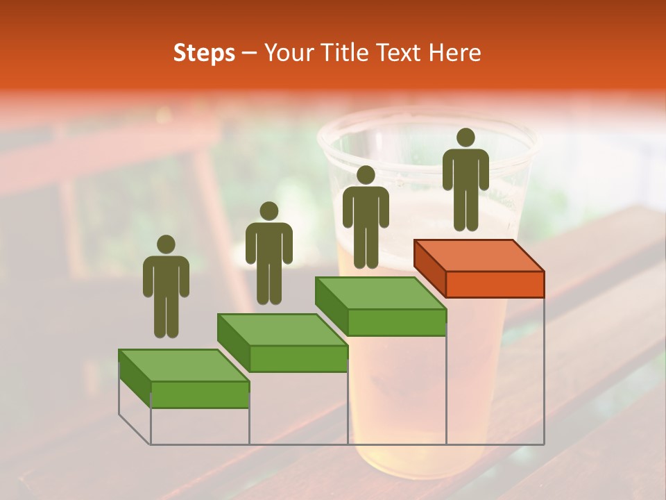 A Glass Of Beer Sitting On Top Of A Wooden Table PowerPoint Template