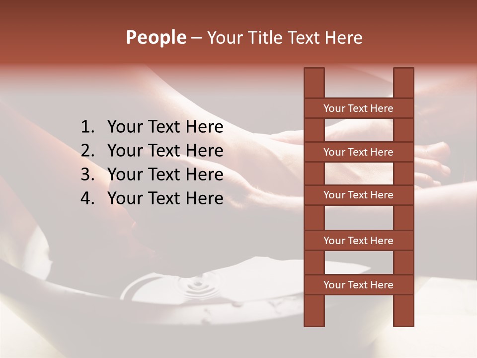 A Group Of People Standing On Top Of A Bath Tub PowerPoint Template