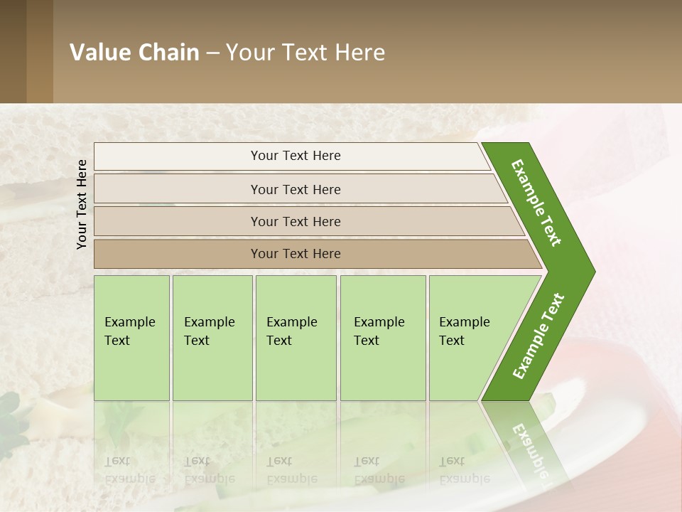 A White Plate Topped With A Sandwich On Top Of A Table PowerPoint Template