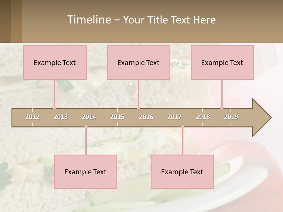 A White Plate Topped With A Sandwich On Top Of A Table PowerPoint Template