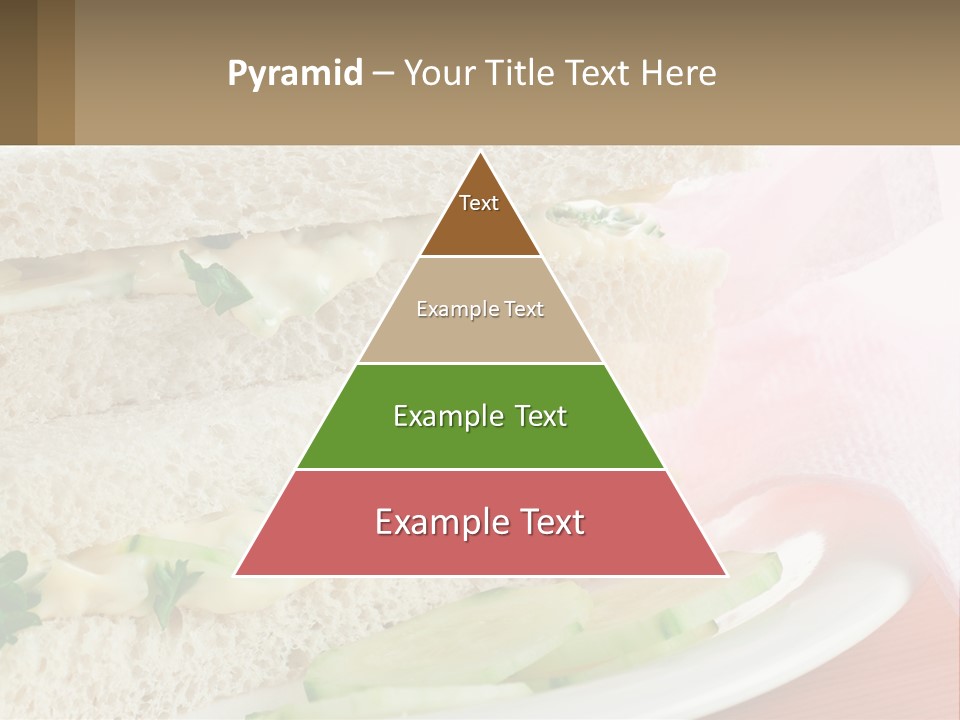 A White Plate Topped With A Sandwich On Top Of A Table PowerPoint Template