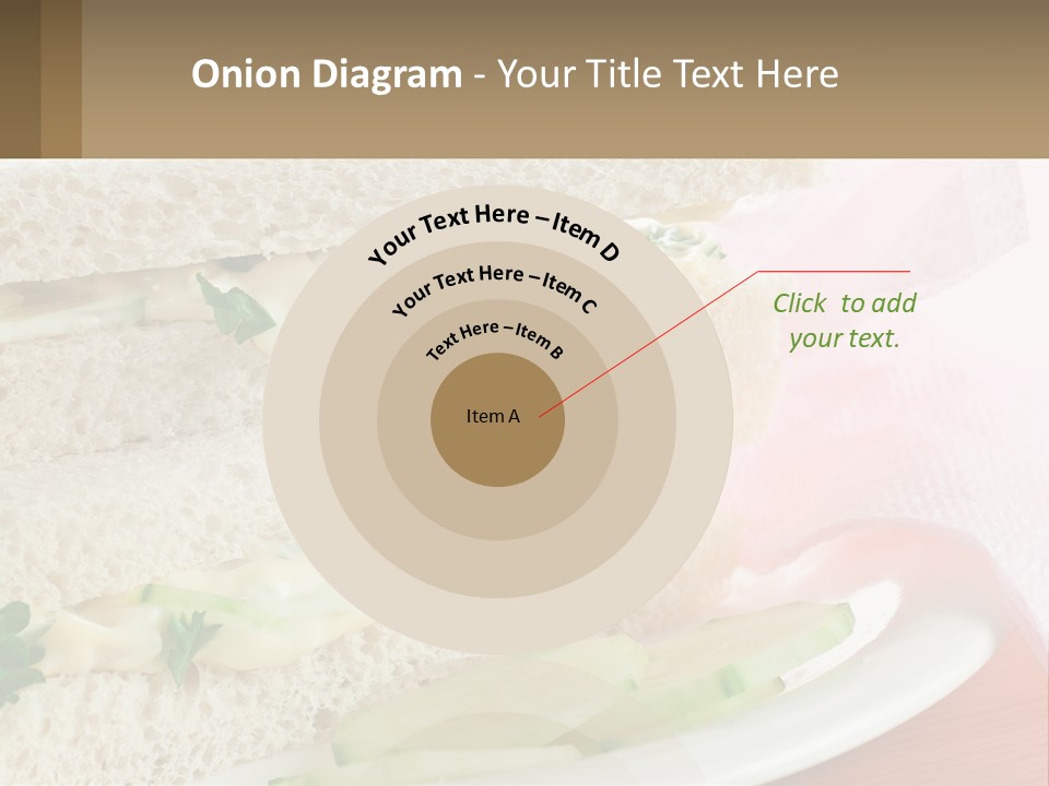 A White Plate Topped With A Sandwich On Top Of A Table PowerPoint Template