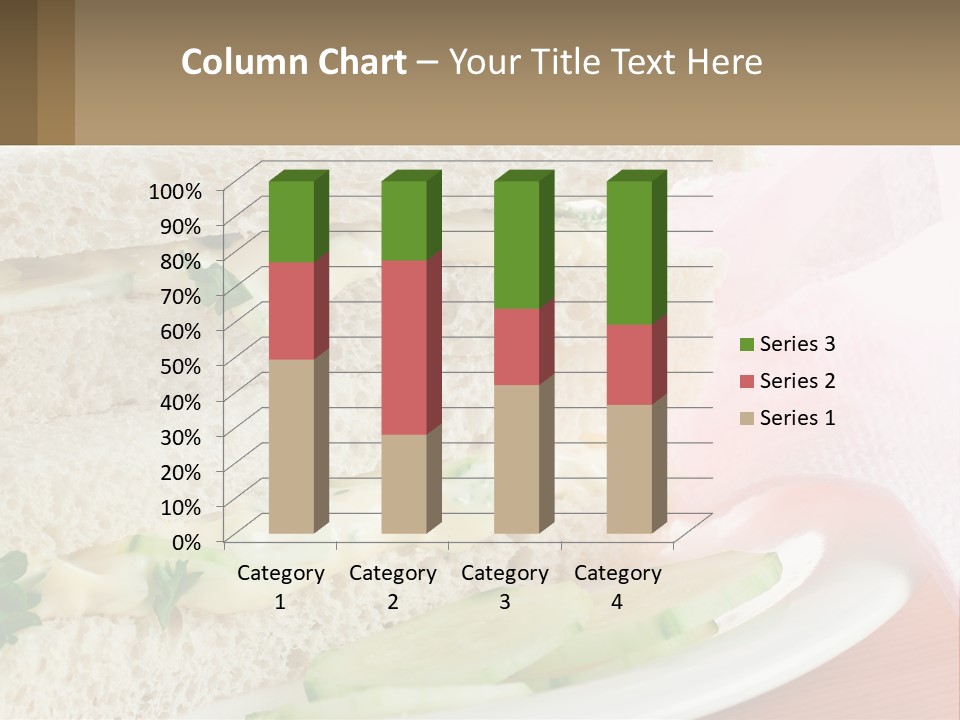 A White Plate Topped With A Sandwich On Top Of A Table PowerPoint Template