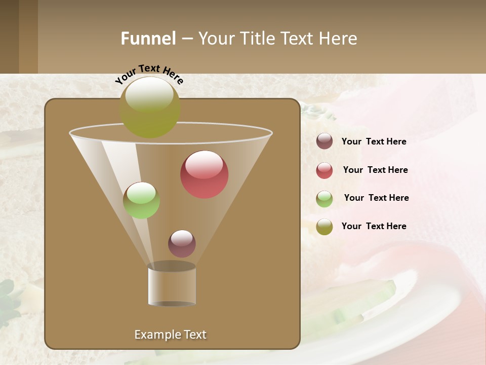 A White Plate Topped With A Sandwich On Top Of A Table PowerPoint Template