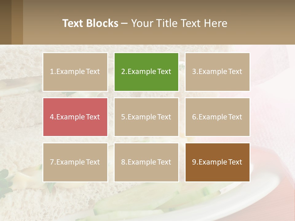 A White Plate Topped With A Sandwich On Top Of A Table PowerPoint Template