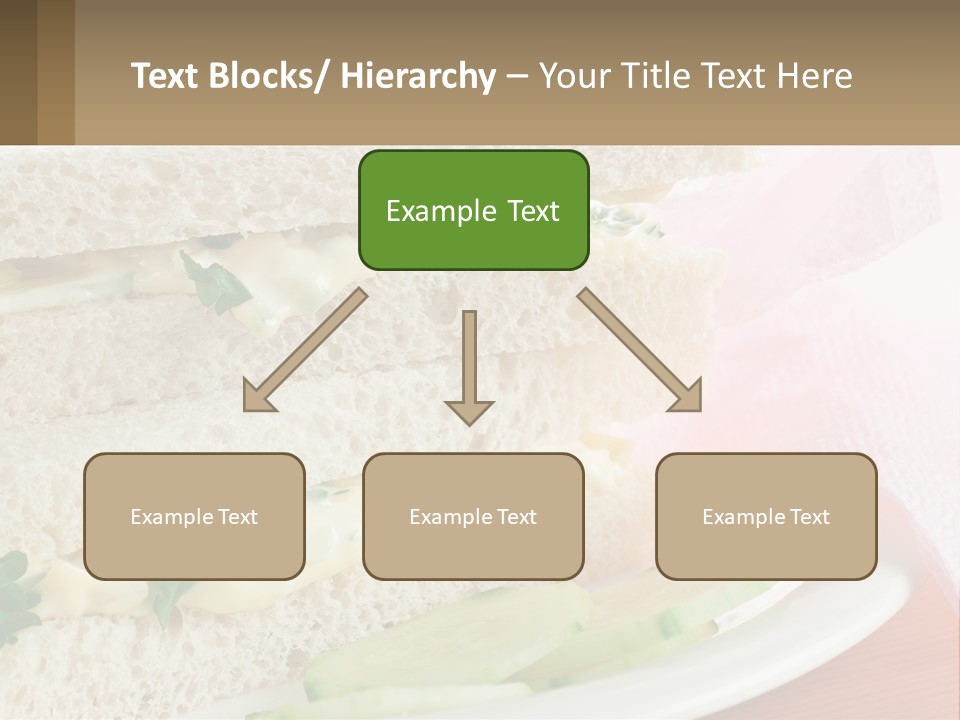 A White Plate Topped With A Sandwich On Top Of A Table PowerPoint Template
