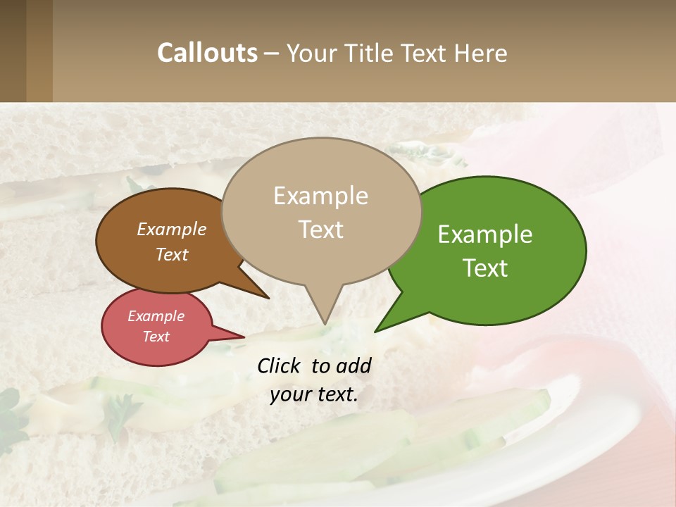 A White Plate Topped With A Sandwich On Top Of A Table PowerPoint Template