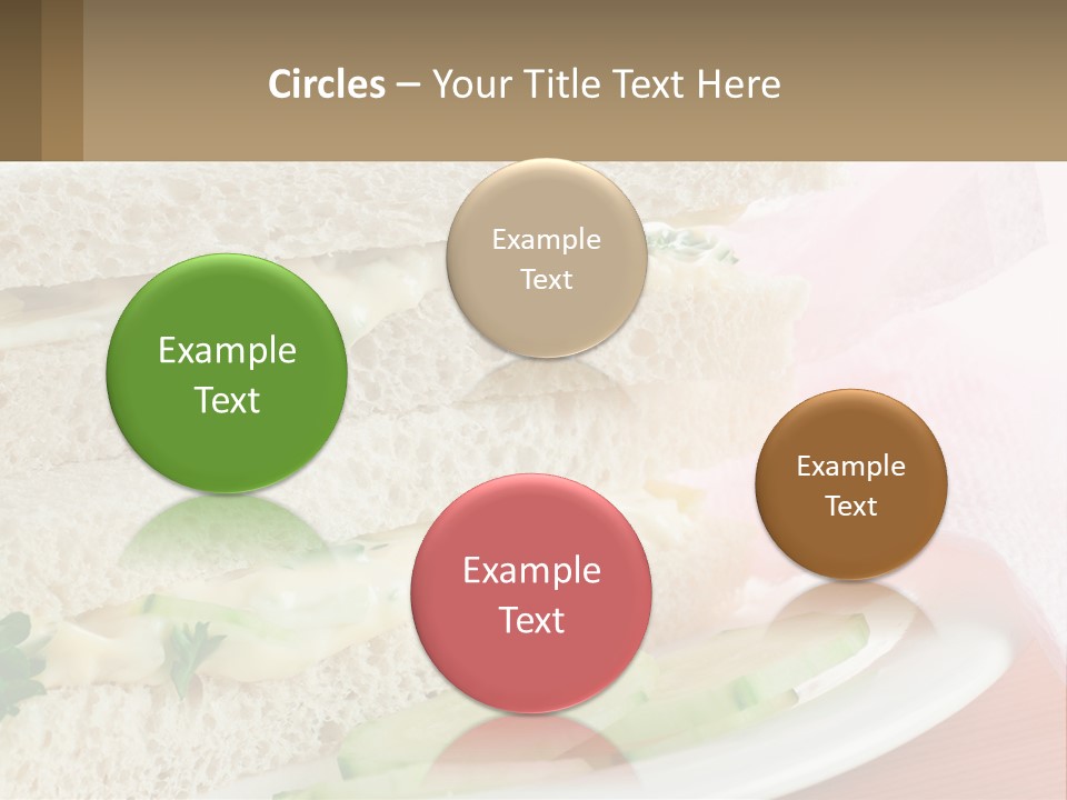 A White Plate Topped With A Sandwich On Top Of A Table PowerPoint Template