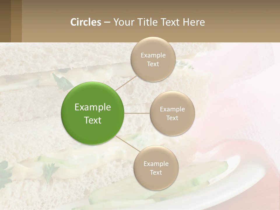 A White Plate Topped With A Sandwich On Top Of A Table PowerPoint Template