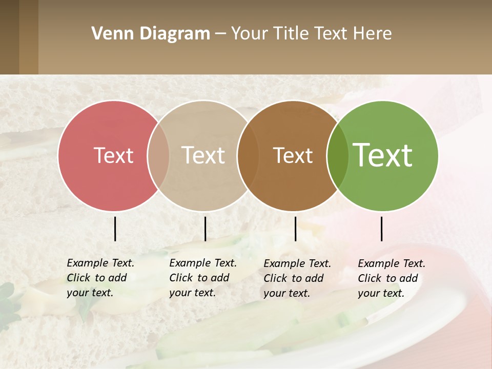 A White Plate Topped With A Sandwich On Top Of A Table PowerPoint Template