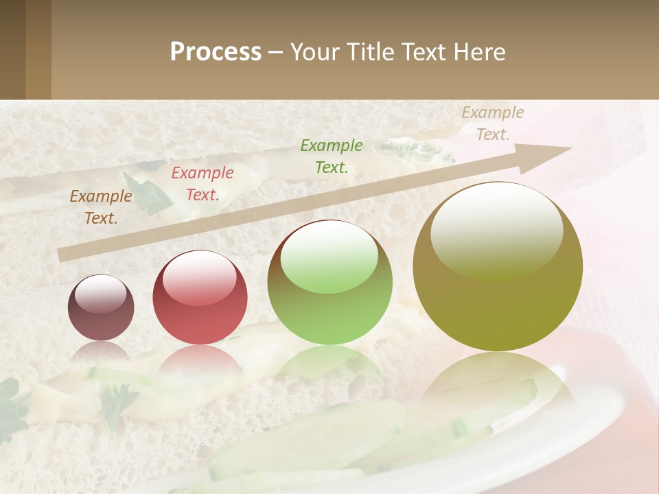 A White Plate Topped With A Sandwich On Top Of A Table PowerPoint Template