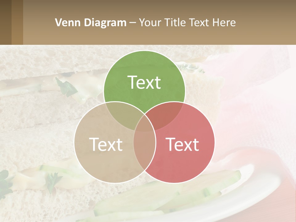 A White Plate Topped With A Sandwich On Top Of A Table PowerPoint Template