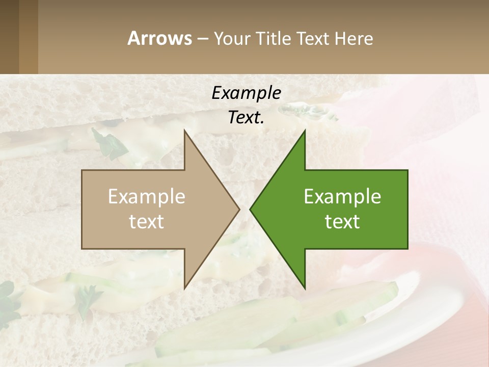 A White Plate Topped With A Sandwich On Top Of A Table PowerPoint Template