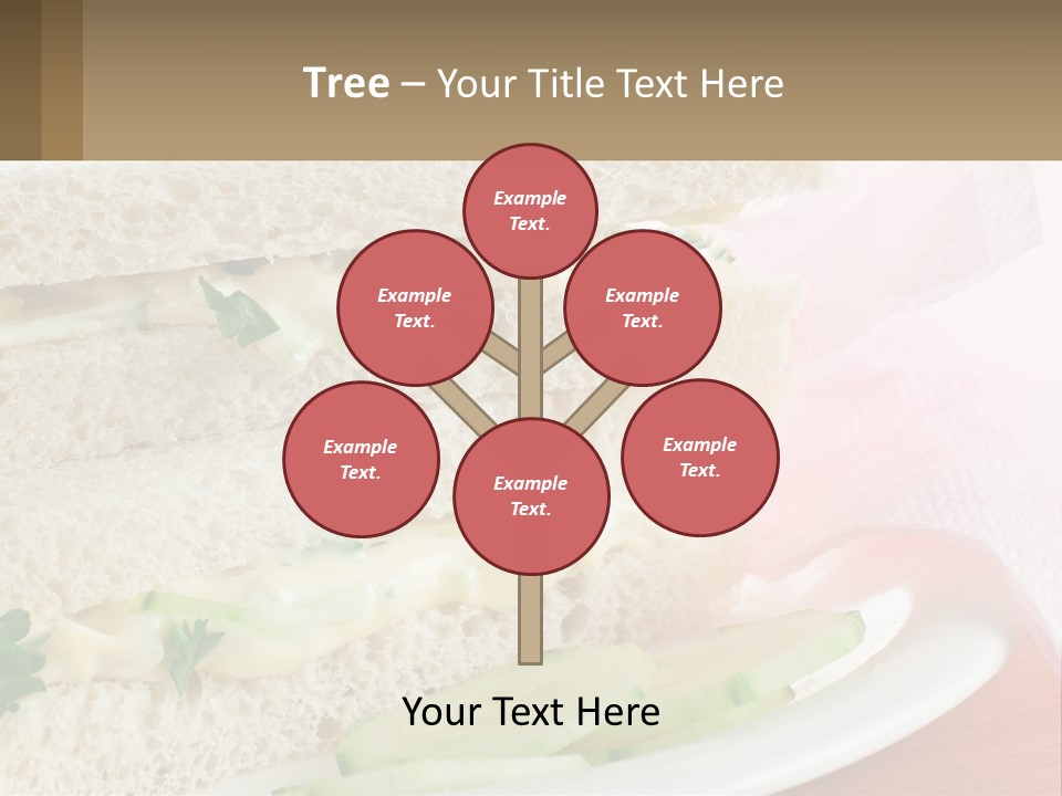 A White Plate Topped With A Sandwich On Top Of A Table PowerPoint Template