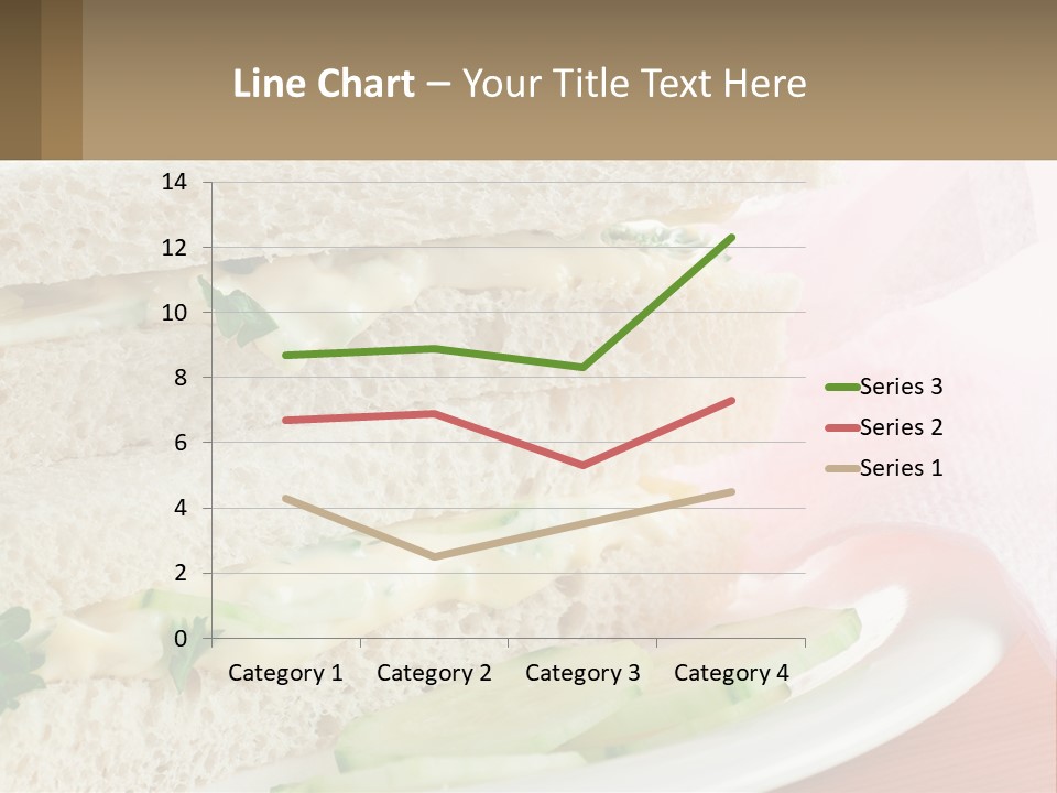 A White Plate Topped With A Sandwich On Top Of A Table PowerPoint Template