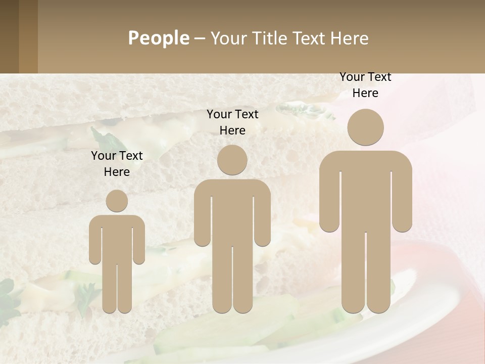 A White Plate Topped With A Sandwich On Top Of A Table PowerPoint Template
