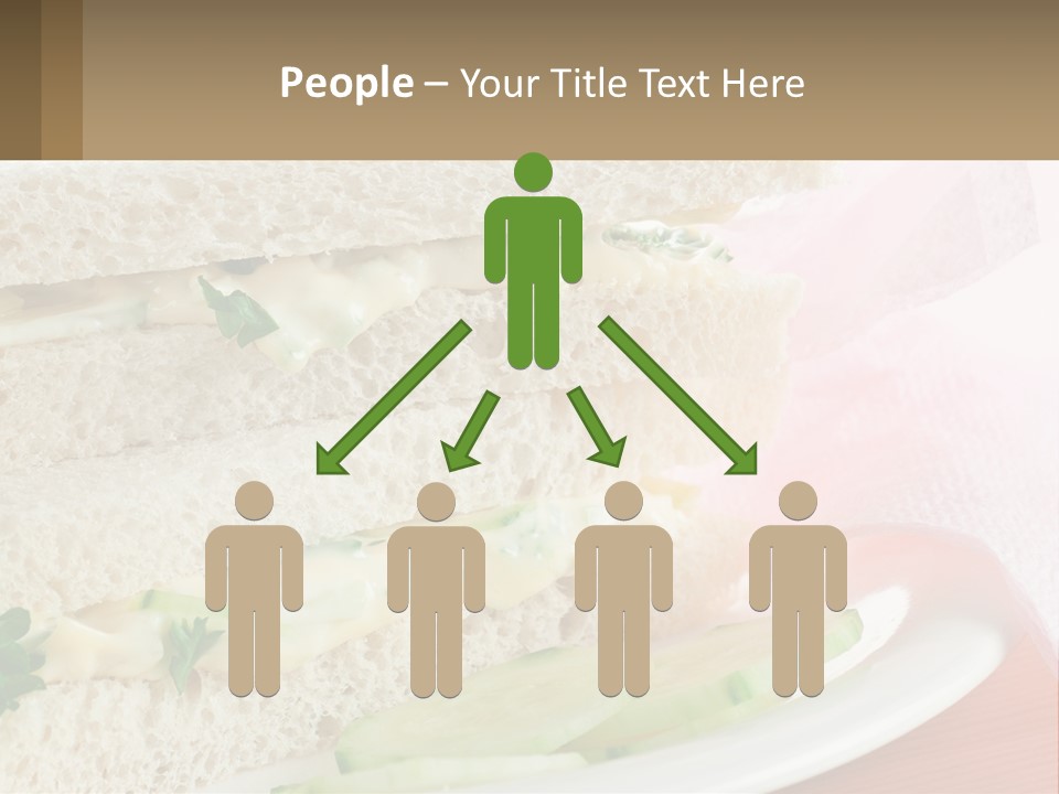 A White Plate Topped With A Sandwich On Top Of A Table PowerPoint Template