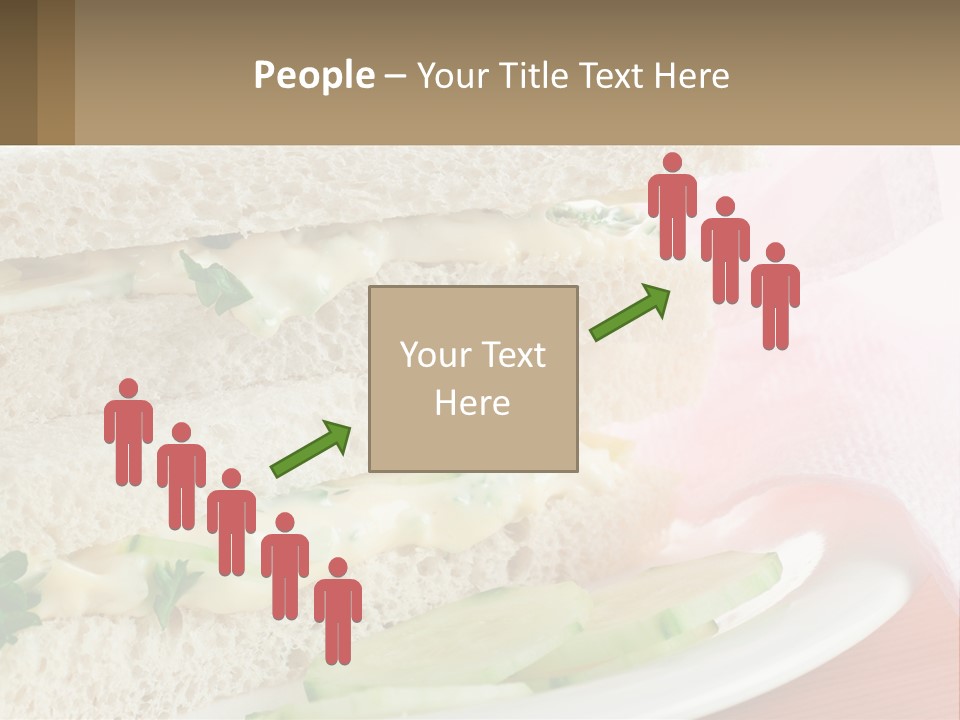 A White Plate Topped With A Sandwich On Top Of A Table PowerPoint Template