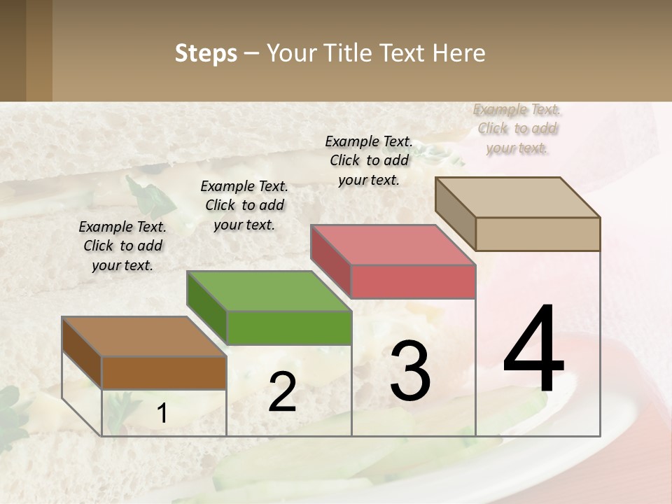 A White Plate Topped With A Sandwich On Top Of A Table PowerPoint Template
