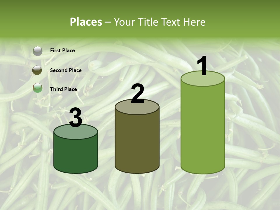 A Pile Of Green Beans Powerpoint Template PowerPoint Template