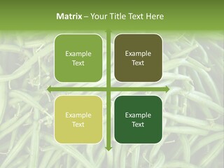 A Pile Of Green Beans Powerpoint Template PowerPoint Template