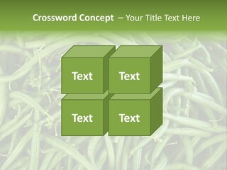 A Pile Of Green Beans Powerpoint Template PowerPoint Template