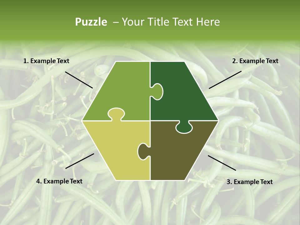 A Pile Of Green Beans Powerpoint Template PowerPoint Template