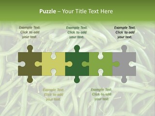A Pile Of Green Beans Powerpoint Template PowerPoint Template