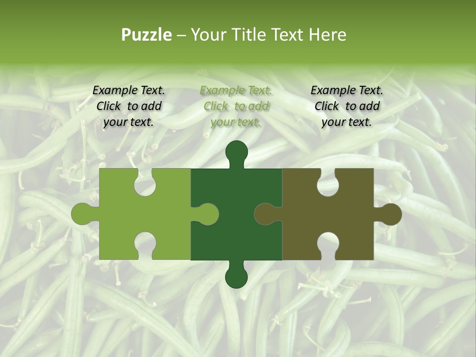 A Pile Of Green Beans Powerpoint Template PowerPoint Template