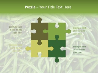 A Pile Of Green Beans Powerpoint Template PowerPoint Template