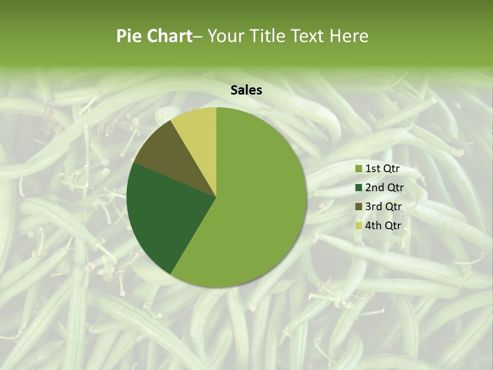 A Pile Of Green Beans Powerpoint Template PowerPoint Template