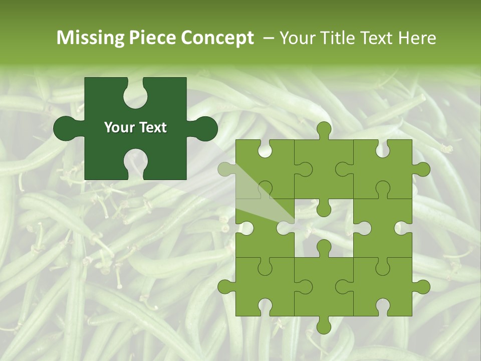 A Pile Of Green Beans Powerpoint Template PowerPoint Template