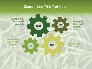 A Pile Of Green Beans Powerpoint Template PowerPoint Template
