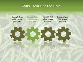 A Pile Of Green Beans Powerpoint Template PowerPoint Template