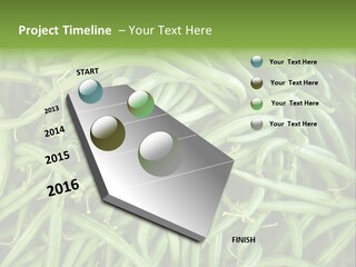 A Pile Of Green Beans Powerpoint Template PowerPoint Template