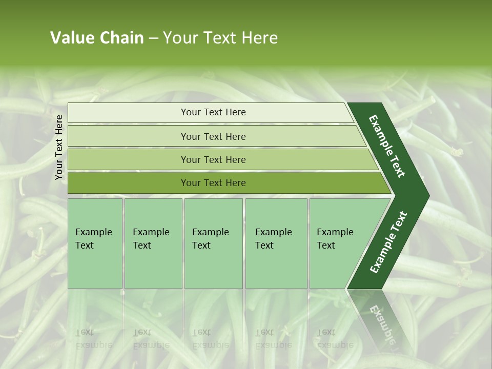 A Pile Of Green Beans Powerpoint Template PowerPoint Template
