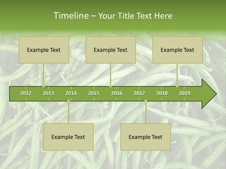 A Pile Of Green Beans Powerpoint Template PowerPoint Template