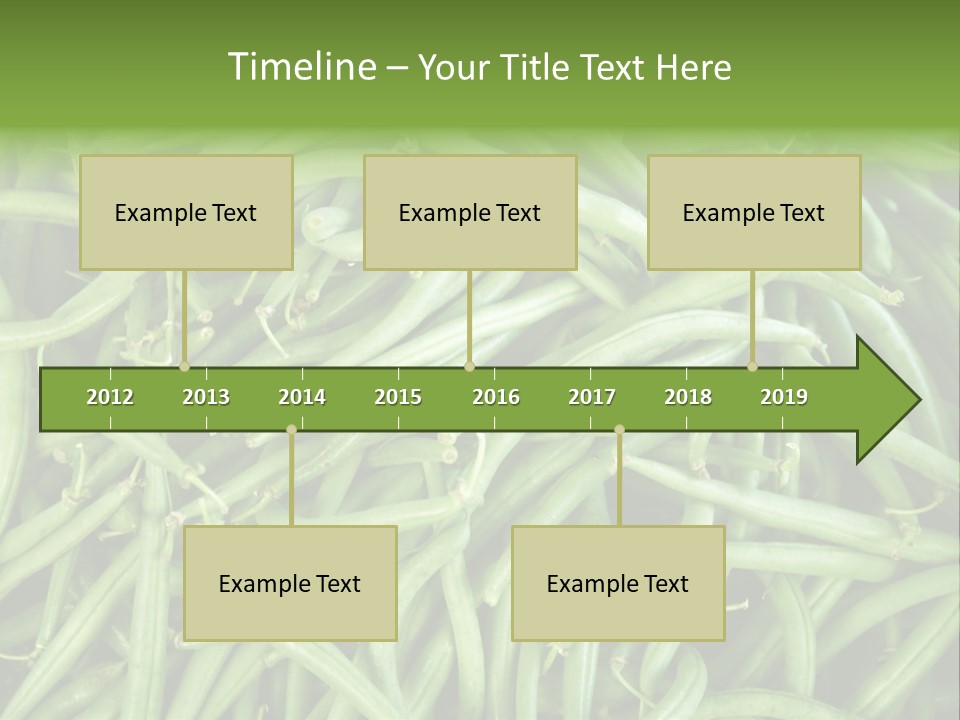 A Pile Of Green Beans Powerpoint Template PowerPoint Template