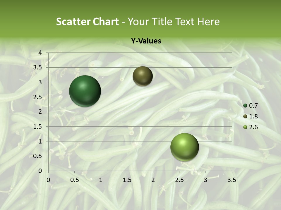 A Pile Of Green Beans Powerpoint Template PowerPoint Template