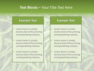 A Pile Of Green Beans Powerpoint Template PowerPoint Template