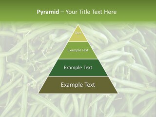 A Pile Of Green Beans Powerpoint Template PowerPoint Template