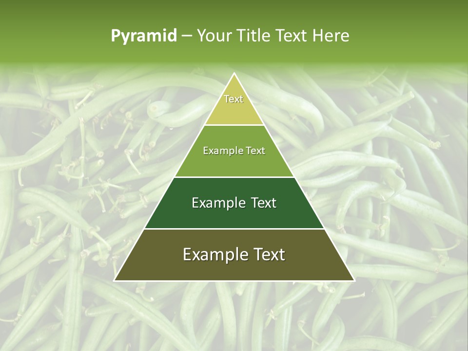 A Pile Of Green Beans Powerpoint Template PowerPoint Template