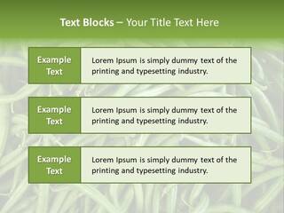 A Pile Of Green Beans Powerpoint Template PowerPoint Template