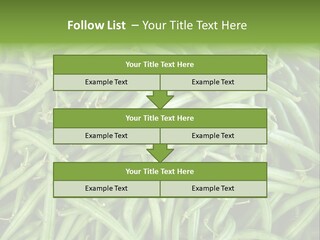 A Pile Of Green Beans Powerpoint Template PowerPoint Template