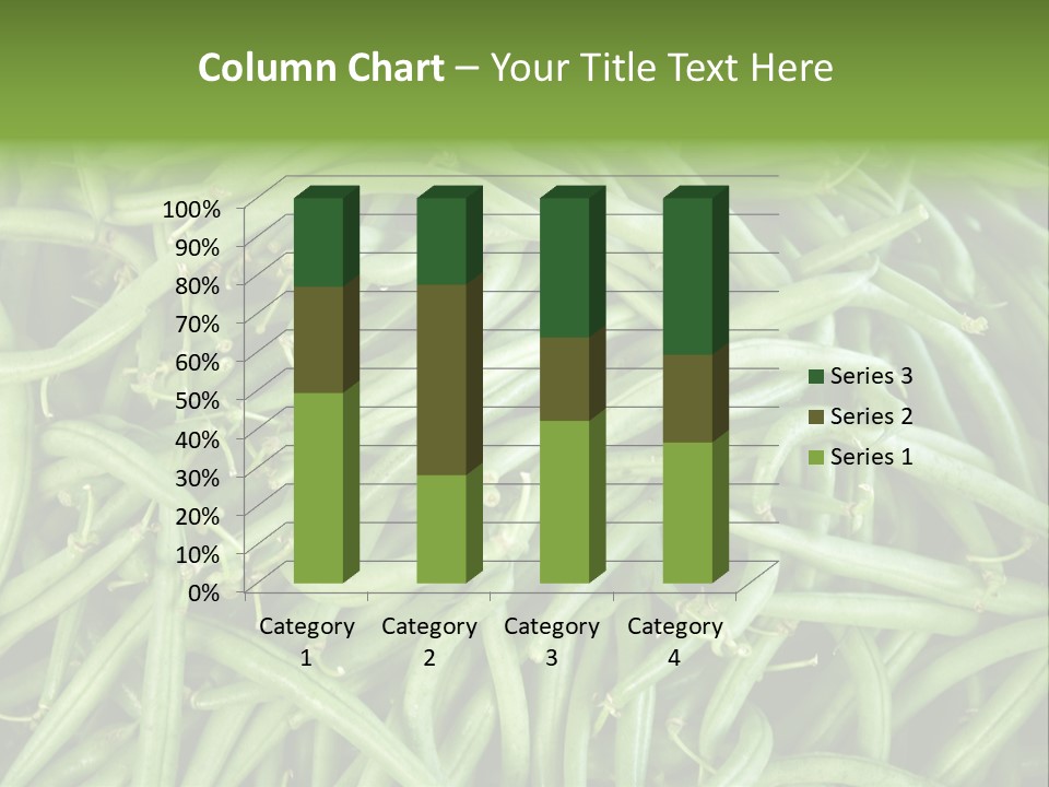 A Pile Of Green Beans Powerpoint Template PowerPoint Template