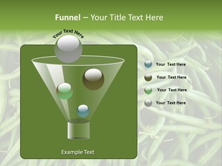 A Pile Of Green Beans Powerpoint Template PowerPoint Template