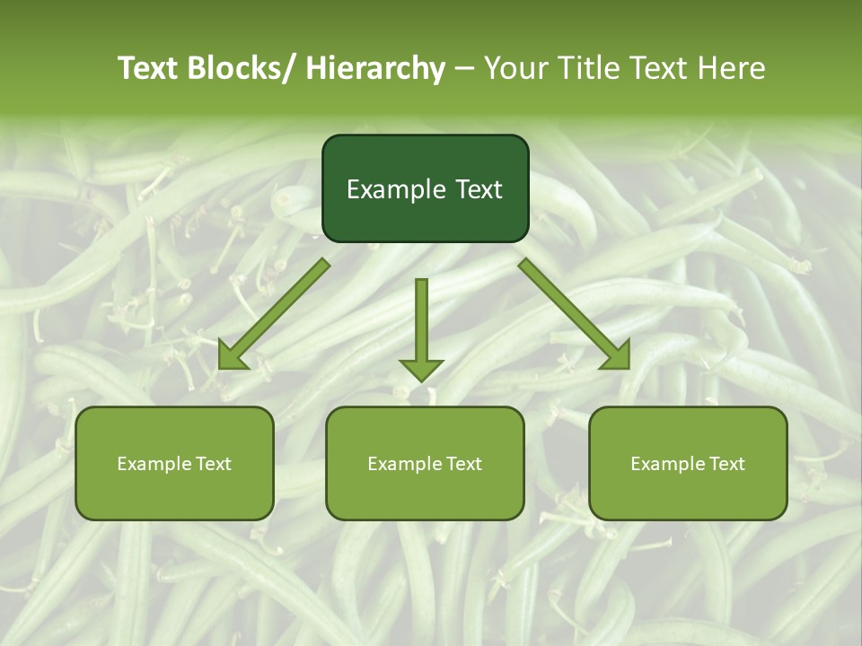 A Pile Of Green Beans Powerpoint Template PowerPoint Template