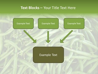 A Pile Of Green Beans Powerpoint Template PowerPoint Template