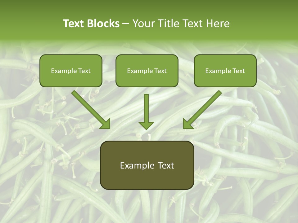 A Pile Of Green Beans Powerpoint Template PowerPoint Template